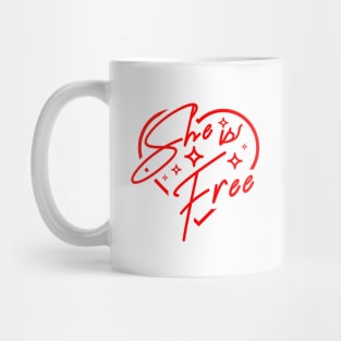 'She Is Free' Human Trafficking Shirt Mug